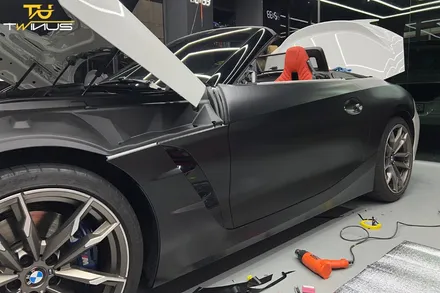 BMWZ4 M40i 사틴블랙 전체랩핑 및 라이트필름 시공 / 안양시 동안구 관양동