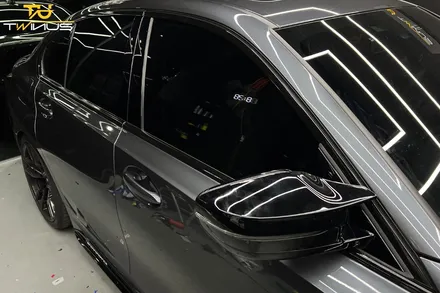 안양랩핑 BMW M340i 윈도우몰딩 크롬죽이기 블랙유광 랩핑 / 안양시 동안구 관양동