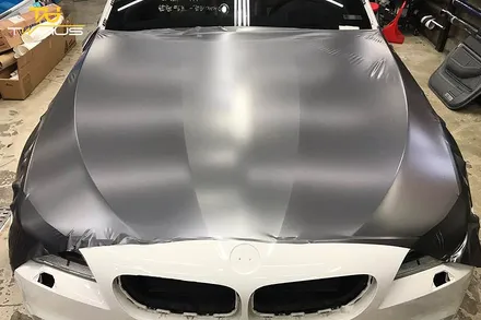 BMW550i 랩핑제거 및 사틴다크그레이 전체랩핑 / 안양시 동안구 관양동