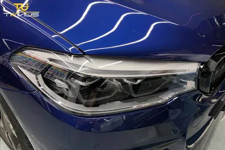 BMW520d 크롬딜리트 창틀몰딩 랩핑 및 헤드라이트 PPF / 안양시 동안구 관양동