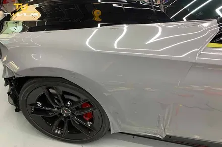 벤츠 E53AMG 전체랩핑 에이버리 락그레이 시공 / 안양시 동안구 관양동
