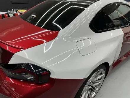 안산 랩핑, BMW G87 M2 사고 보험수리로서 전체 시공. 뱀파이어 레드! / 안양시 동안구 관양동