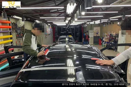 안양랩핑 핫플레이스 트윈어스 포르쉐 카이엔 사틴블랙 시공기 / 안양시 동안구 관양동