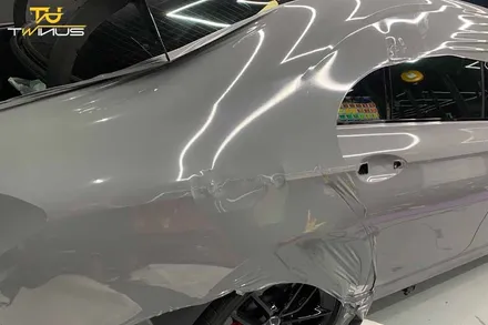 벤츠 E53AMG 전체랩핑 에이버리 락그레이 시공 / 안양시 동안구 관양동
