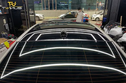 BMW520d 루프스킨 및 사이드미러랩핑 라이트필름 시공 / 안양시 동안구 관양동