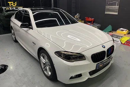 BMW520d 루프스킨 및 사이드미러랩핑 라이트필름 시공 / 안양시 동안구 관양동
