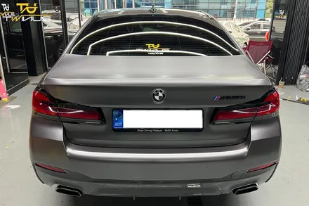 BMW520i 사틴다크그레이 전체랩핑 / 안양시 동안구 관양동