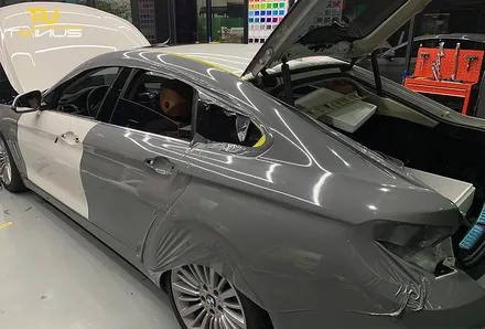 BMW420i 전체랩핑 에이버리 락그레이 시멘트 공구리 랩핑 / 안양시 동안구 관양동