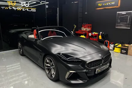 BMWZ4 M40i 사틴블랙 전체랩핑 및 라이트필름 시공 / 안양시 동안구 관양동