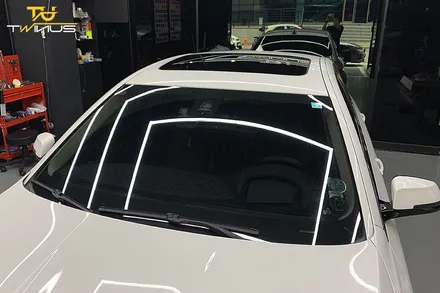 BMW520d 루프스킨 및 사이드미러랩핑 라이트필름 시공 / 안양시 동안구 관양동