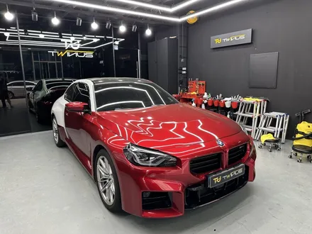 안산 랩핑, BMW G87 M2 사고 보험수리로서 전체 시공. 뱀파이어 레드! / 안양시 동안구 관양동