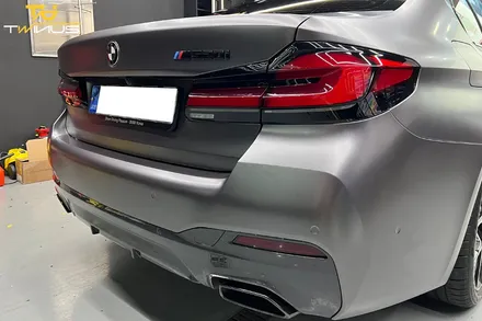 BMW520i 사틴다크그레이 전체랩핑 / 안양시 동안구 관양동