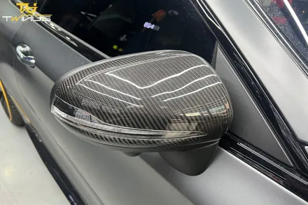벤츠 C63 S AMG 포인트랩핑 및 크롬죽이기 엠블럼 도색 / 안양시 동안구 관양동