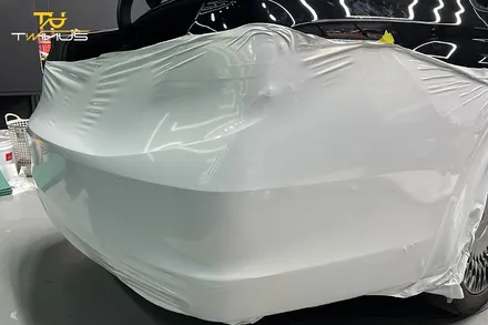 제네시스 G90 L 롱바디 3M 유광화이트골드스파클 전체랩핑 / 안양시 동안구 관양동