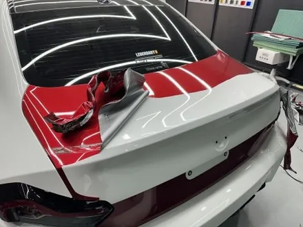 안산 랩핑, BMW G87 M2 사고 보험수리로서 전체 시공. 뱀파이어 레드! / 안양시 동안구 관양동