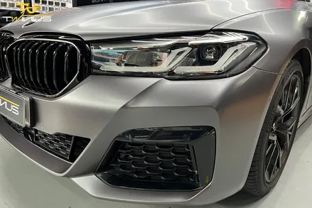 BMW520i 사틴다크그레이 전체랩핑 / 안양시 동안구 관양동