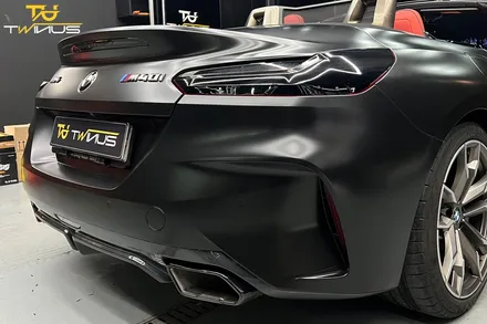 BMWZ4 M40i 사틴블랙 전체랩핑 및 라이트필름 시공 / 안양시 동안구 관양동