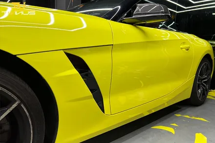 BMW Z4랩핑 20i 에이버리 유광엠뷸런스옐로우 전체랩핑 / 안양시 동안구 관양동