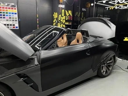 동탄 랩핑, BMW Z4 M40i을 사틴 블랙으로 만난다면 이런 느낌이에요. / 안양시 동안구 관양동