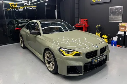 피치스 여인택 대표와 트윈어스의 만남 (BMW G87 M2) 이노즈텍 카키그린 전체랩핑 / 안양시 동안구 관양동