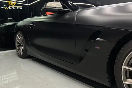 BMWZ4 M40i 사틴블랙 전체랩핑 및 라이트필름 시공 / 안양시 동안구 관양동