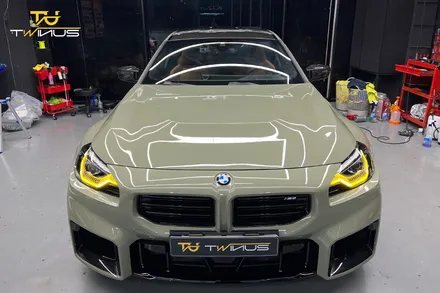 피치스 여인택 대표와 트윈어스의 만남 (BMW G87 M2) 이노즈텍 카키그린 전체랩핑 / 안양시 동안구 관양동