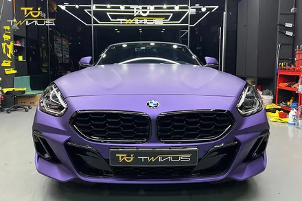 안양랩핑 BMWZ4 20i 무광퍼플메탈릭 전체랩핑 / 안양시 동안구 관양동