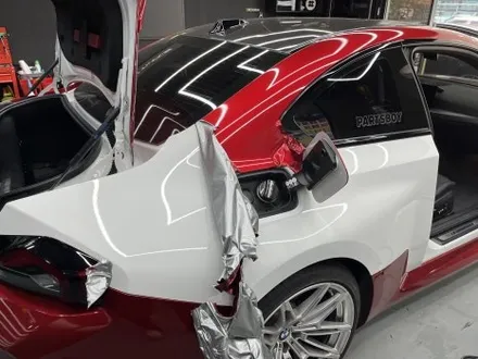 안산 랩핑, BMW G87 M2 사고 보험수리로서 전체 시공. 뱀파이어 레드! / 안양시 동안구 관양동