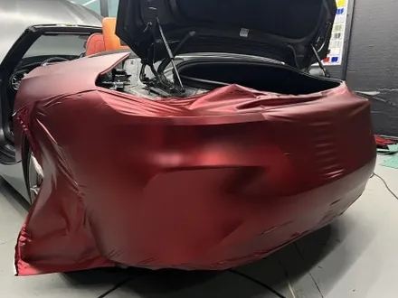 안산 BMW Z4 랩핑, M40i 차량에 시공이 까탈스러운 무광 크롬 로마니 레드 셋업! / 안양시 동안구 관양동
