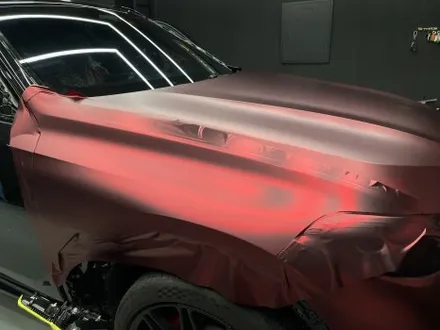 BMW X6M 랩핑, 무광 크롬 로마니레드. 새로운 정체성을 입히다! 안산 랩핑. / 안양시 동안구 관양동