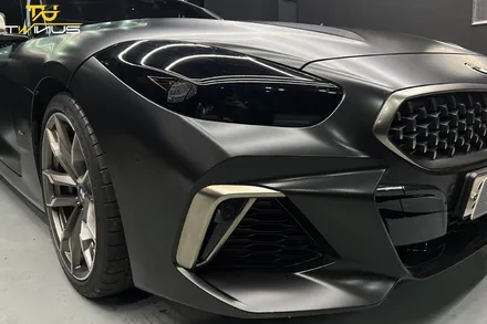 BMWZ4 M40i 사틴블랙 전체랩핑 및 라이트필름 시공 / 안양시 동안구 관양동