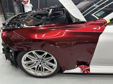 안산 랩핑, BMW G87 M2 사고 보험수리로서 전체 시공. 뱀파이어 레드! / 안양시 동안구 관양동