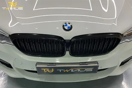 안양랩핑제거 BMW5시리즈 그릴 및 샤크안테나 랩핑제거 / 안양시 동안구 관양동