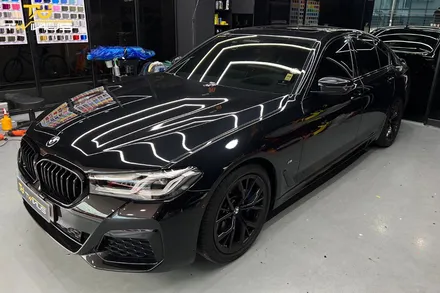 BMW520i 사틴다크그레이 전체랩핑 / 안양시 동안구 관양동