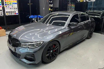 안양랩핑 BMW M340i 윈도우몰딩 크롬죽이기 블랙유광 랩핑 / 안양시 동안구 관양동