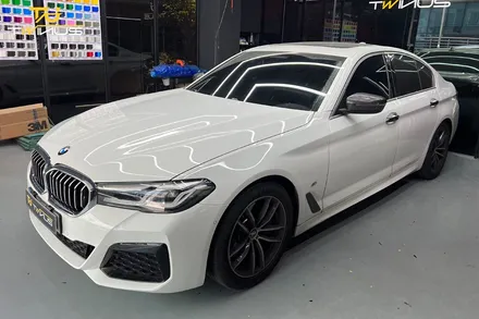 안양랩핑 BMW5시리즈 루프스킨 및 크롬죽이기 랩핑 / 안양시 동안구 관양동
