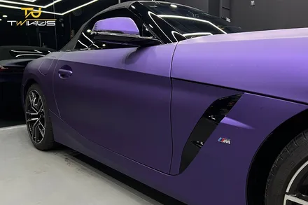 안양랩핑 BMWZ4 20i 무광퍼플메탈릭 전체랩핑 / 안양시 동안구 관양동