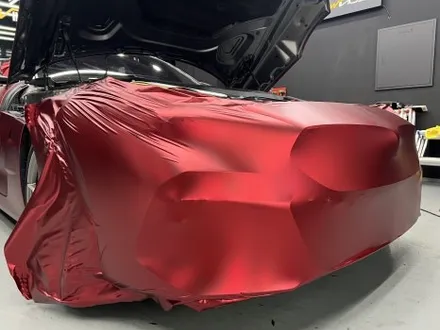 안산 BMW Z4 랩핑, M40i 차량에 시공이 까탈스러운 무광 크롬 로마니 레드 셋업! / 안양시 동안구 관양동
