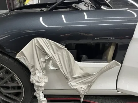 안산 랩핑, AMG GT. 사틴 펄 화이트에서 순정 그레이 그다음은, 고광택 뱀파이어 레드. / 안양시 동안구 관양동