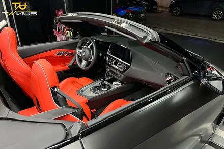 BMWZ4 M40i 사틴블랙 전체랩핑 및 라이트필름 시공 / 안양시 동안구 관양동