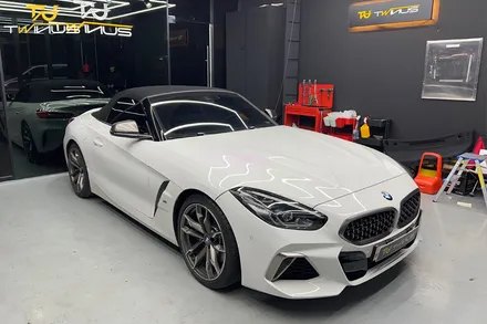 BMWZ4 M40i 사틴블랙 전체랩핑 및 라이트필름 시공 / 안양시 동안구 관양동