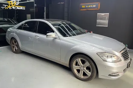 벤츠S350 드레스업 튜닝 사틴블랙 전체랩핑 / 안양시 동안구 관양동
