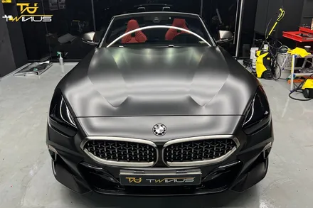 BMWZ4 M40i 사틴블랙 전체랩핑 및 라이트필름 시공 / 안양시 동안구 관양동