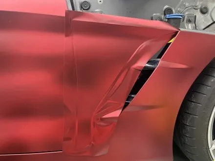 안산 BMW Z4 랩핑, M40i 차량에 시공이 까탈스러운 무광 크롬 로마니 레드 셋업! / 안양시 동안구 관양동