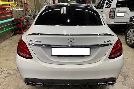 안양카스킨 벤츠C63AMG 사틴블랙 전체랩핑 / 안양시 동안구 관양동