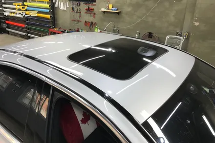 벤츠E클래스 E220d 랩핑 유광메탈릭다크블루 시공기 / 안양시 동안구 관양동