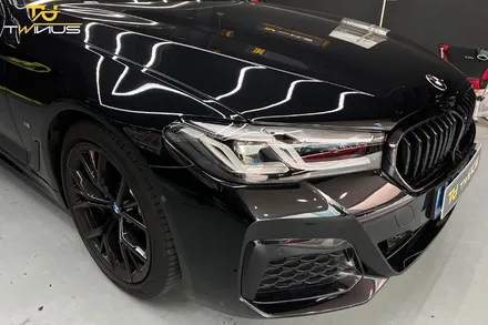 BMW520i 사틴다크그레이 전체랩핑 / 안양시 동안구 관양동
