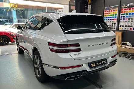 안양랩핑 제네시스 GV80 사틴블랙 전체랩핑 / 안양시 동안구 관양동