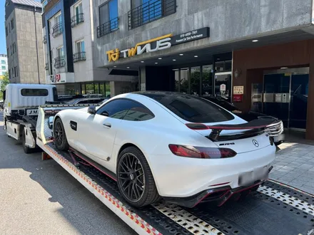 안산 랩핑, AMG GT. 사틴 펄 화이트에서 순정 그레이 그다음은, 고광택 뱀파이어 레드. / 안양시 동안구 관양동