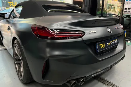 BMW Z4 M40i 부분 PPF 및 사틴블랙 락그레이 전체랩핑 / 안양시 동안구 관양동